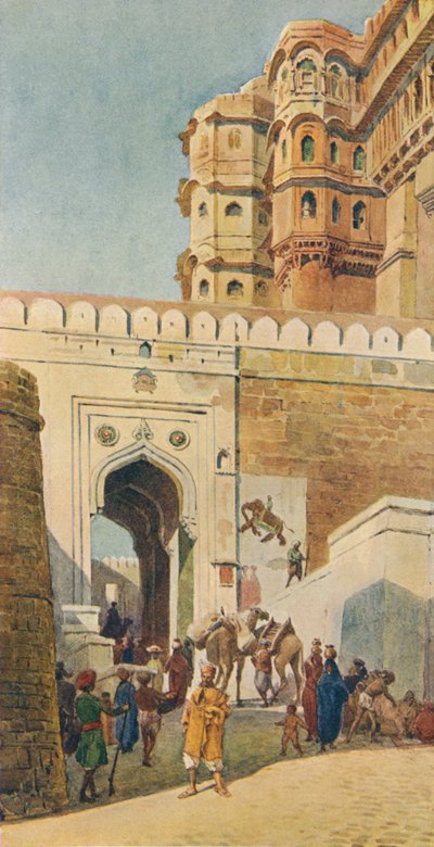 De beklimming naar het paleis, Jodhpur, c1880 1905 door Alexander Henry Hallam Murray