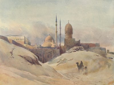 De Citadel, Caïro, in een zandstorm, ca. 1880 door Alexander Henry Hallam Murray