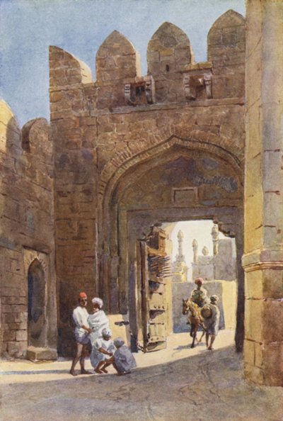 De Shahpur Poort, Bijapur door Alexander Henry Hallam Murray