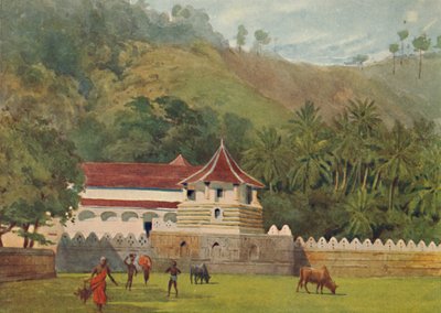De Tempel van de Tand, Kandy - Exterieur door Alexander Henry Hallam Murray
