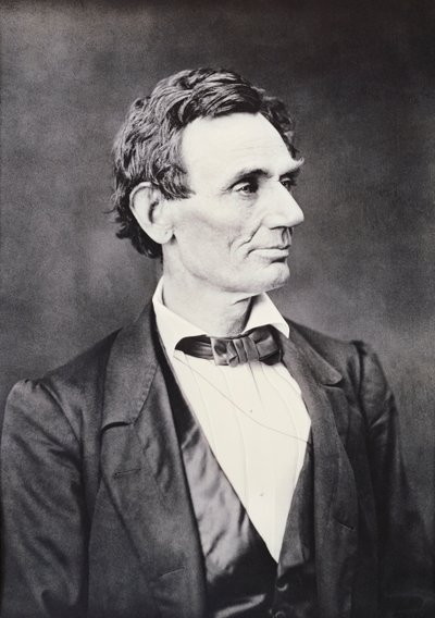 Abraham Lincoln, ca. 1860 door Alexander Hesler