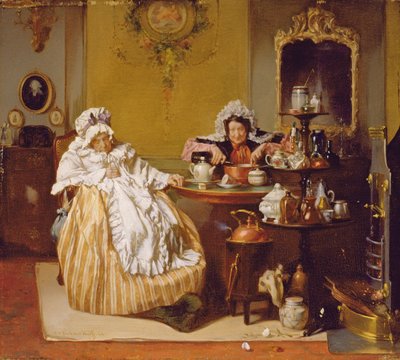 High Tea, 1866 door Alexander Hugo Bakker Korff