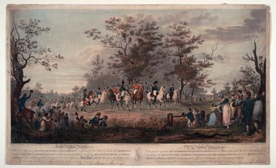 Frederik Willem III van Pruisen - De geallieerde vorsten inspecteren Hyde Park in 1814 door Alexander Ivanovich Sauerweid