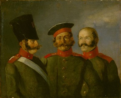 Tsaar Nicolaas I Life Guards, tweede kwart van de 19e eeuw door Alexander Ivanovich Sauerweid