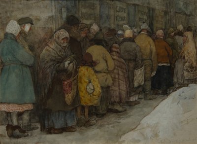 De Rij, ca. 1921 door Alexander Ivanovich Vakhrameyev