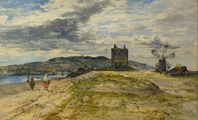 Broughty Castle, c.1860 door Alexander Jnr. Fraser