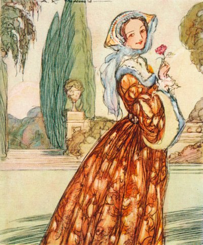 Anne Boleyn, ca. 1507-1536, vrouw en gemalin van Hendrik VIII, moeder van koningin Elizabeth I, 1937 door Alexander K. MacDonald