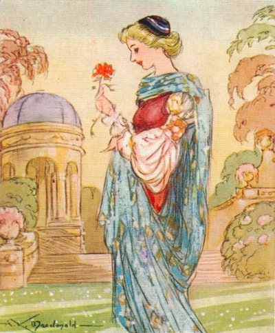 Dantes Beatrice, 1266-1290, 1937 door Alexander K. MacDonald