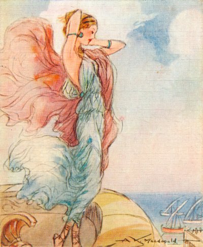 Helena van Troje, dochter van Zeus en Leda, 1937 door Alexander K. MacDonald