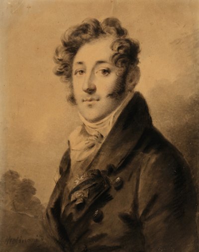 Portret van Konstantin Yakovlevich Bulgakov 1782-1835, 1800s door Alexander Molinari