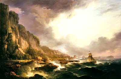 Portencross - Aan de Monding van de Clyde door Alexander Nasmyth