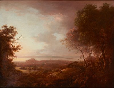 Uitzicht op Edinburgh vanaf Blackford Hill door Alexander Nasmyth