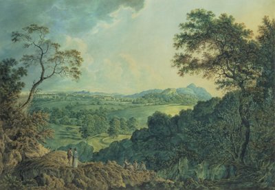 Uitzicht op Edinburgh vanaf Corstorphine Hill door Alexander Nasmyth