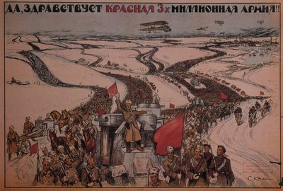 Lang leve het drie miljoen man sterke Rode Leger!, 1919 door Alexander Petrovich Apsit