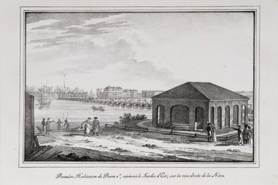 Hut van Peter de Grote uit de serie Zichten van Sint-Petersburg door Alexander Pluchart