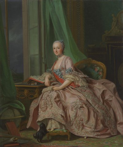Anastasia Ivanovna, prinses van Hessen-Homburg 1700-1755, geboren gravin Trubetskaya, 1757 door Alexander Roslin