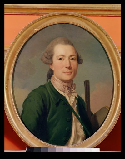 Graaf Pierre-Francois de Cluzel (1734-83) in jachtkleding door Alexander Roslin