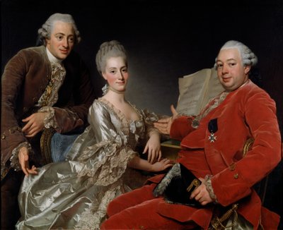 John Jennings Esq. en zijn broer en schoonzus door Alexander Roslin