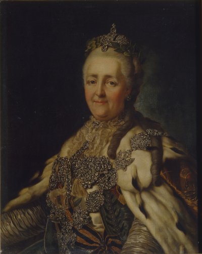 Portret van keizerin Catharina II 1729-1796 door Alexander Roslin