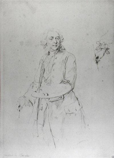 Portret van Francois Boucher (1703-70) door Alexander Roslin