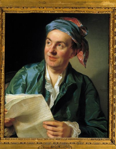 Portret van Jean François Marmontel (1723-1799) Schrijver door Alexander Roslin