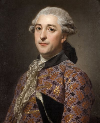Portret van Prins Vladimir Borisovich Golitsyn 1731-1799, 1762 door Alexander Roslin