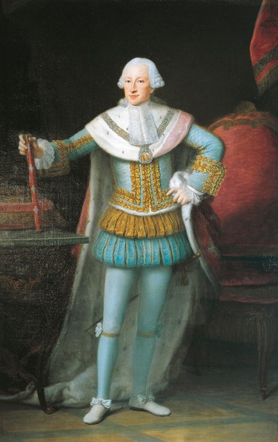 Portret van Victor Amadeus III van Sardinië door Alexander Roslin