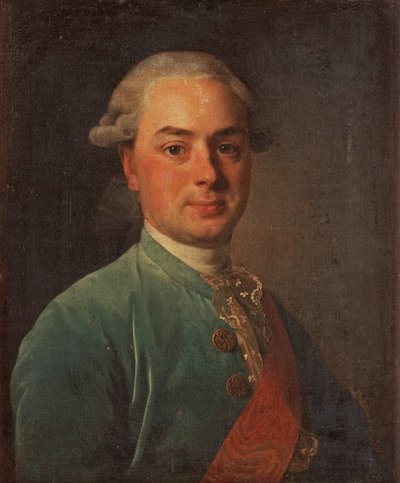 Portret van Graaf Ivan Ivanovich Shuvalov 1727-1797, 1776 door Alexander Roslin
