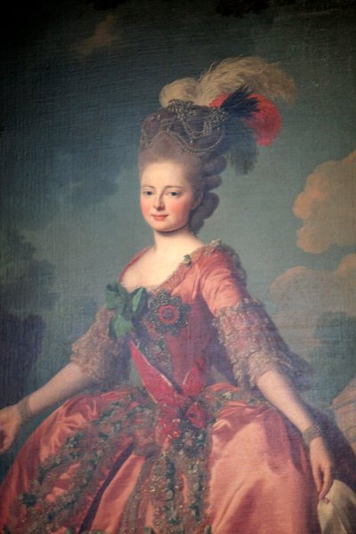 Portret van de Groothertogin Maria Feodorovna, 1777 door Alexander Roslin