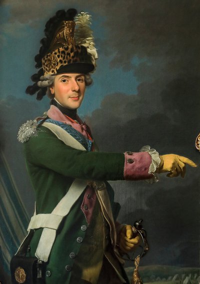 De Dauphin, Louis-Ferdinand in uniform van Dragon door Alexander Roslin