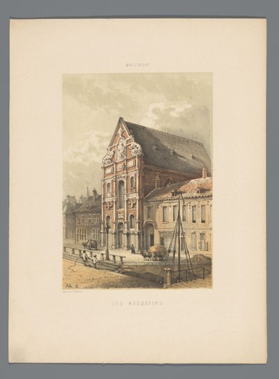 Augustijnenkerk te Maastricht (Les Augustins, Monuments de Maestricht) door Alexander Schaepkens