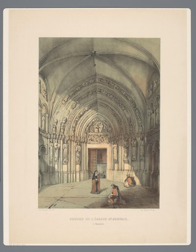 Bergportaal van Sint-Servaasbasiliek te Maastricht door Alexander Schaepkens