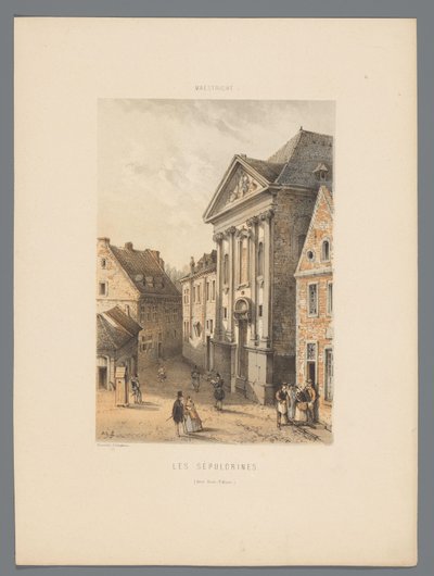 Bonnefantenklooster te Maastricht door Alexander Schaepkens