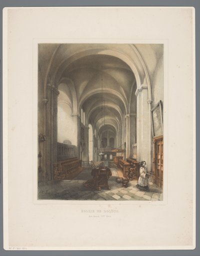 Interieur van Abdijkerk Rolduc door Alexander Schaepkens