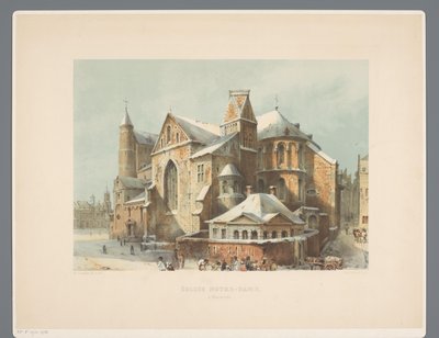 Onze-Lieve-Vrouwe-Basiliek te Maastricht door Alexander Schaepkens