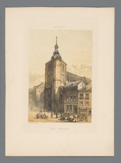 Sint-Matthiaskerk te Maastricht door Alexander Schaepkens