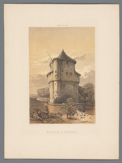 Wycker Kruittoren te Maastricht (Monuments de Maestricht) door Alexander Schaepkens