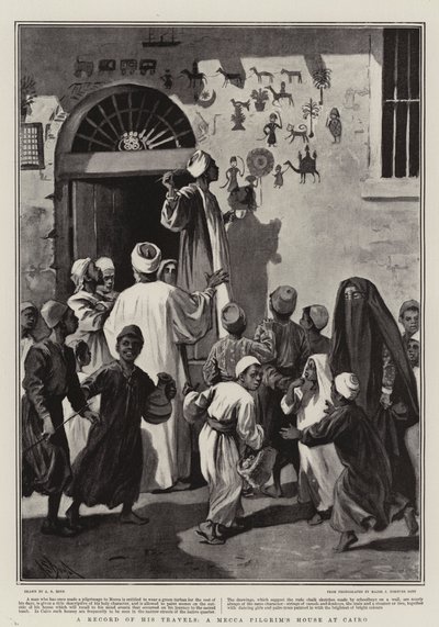 Een Verslag van zijn Reizen, een Mekka Pelgrimshuis in Caïro door Alexander Stuart Boyd
