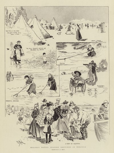 Vakantienotities, Schetsen aan Zee in Norfolk door Alexander Stuart Boyd