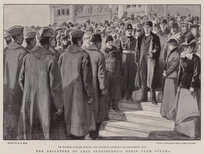 Het vertrek van Lord Strathcona