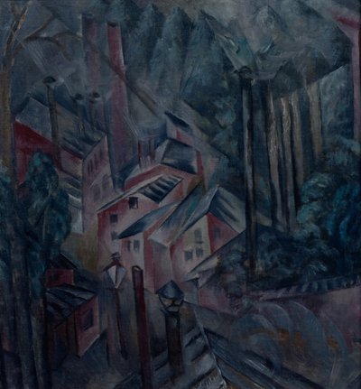 De stad, 1919 door Alexander Vasilyevich Shevchenko