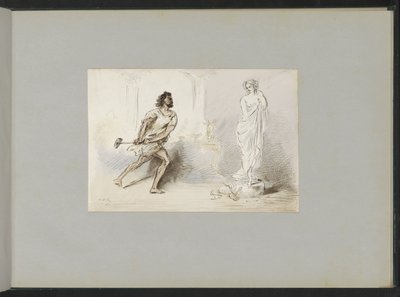 Pygmalion en Galatea door Alexander Ver Huell
