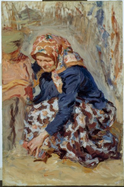 De Speelgoedverkoopster door Alexander Viktorowitsch Morawow