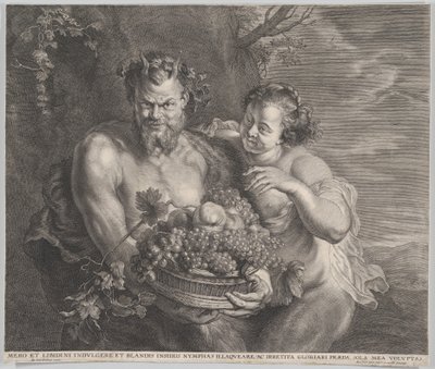Satyr en Bacchante, ca. 1650-95 door Alexander Voet