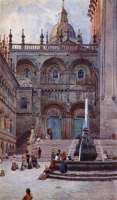 Kathedraal van Santiago de Compostela, Zuidelijke Deur door Alexander Wallace Rimington