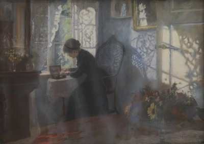 In de vissershut in Hellebæk door Alexander Wilde