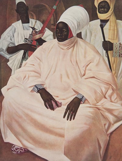 Barma Mata, Sultan van Zinder (studie voor het portret), uit Dessins et Peintures d