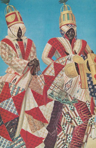 Ruiters Djerma (Niamey), uit Dessins et Peintures d