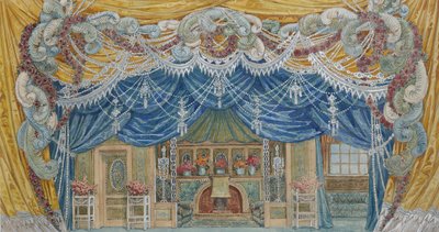 Toneelontwerp door Alexander Yakovlevich Golovin