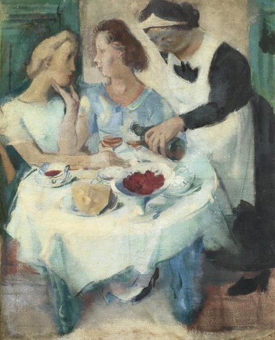 Café La Rotonde door Alexander Yevgenyevich Yakovlev